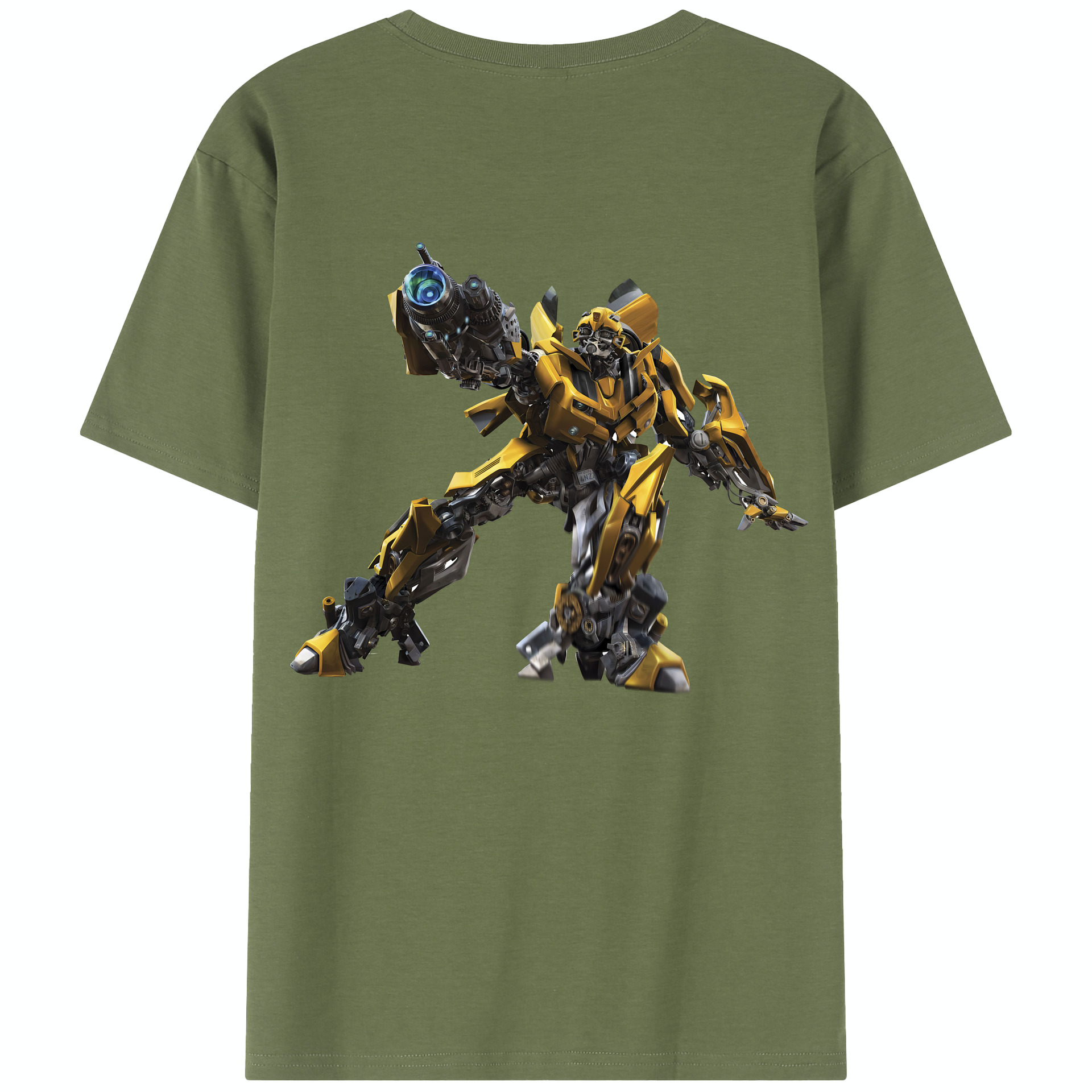（画像用） Transformers トランスフォーマー 綿100％半袖Tシャツ（背面プリント）